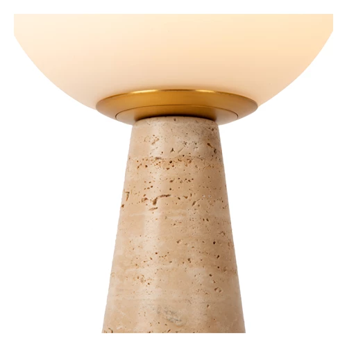 Lucide EVIN - Lampe de table - 1xE27 - Opalin - détail 1